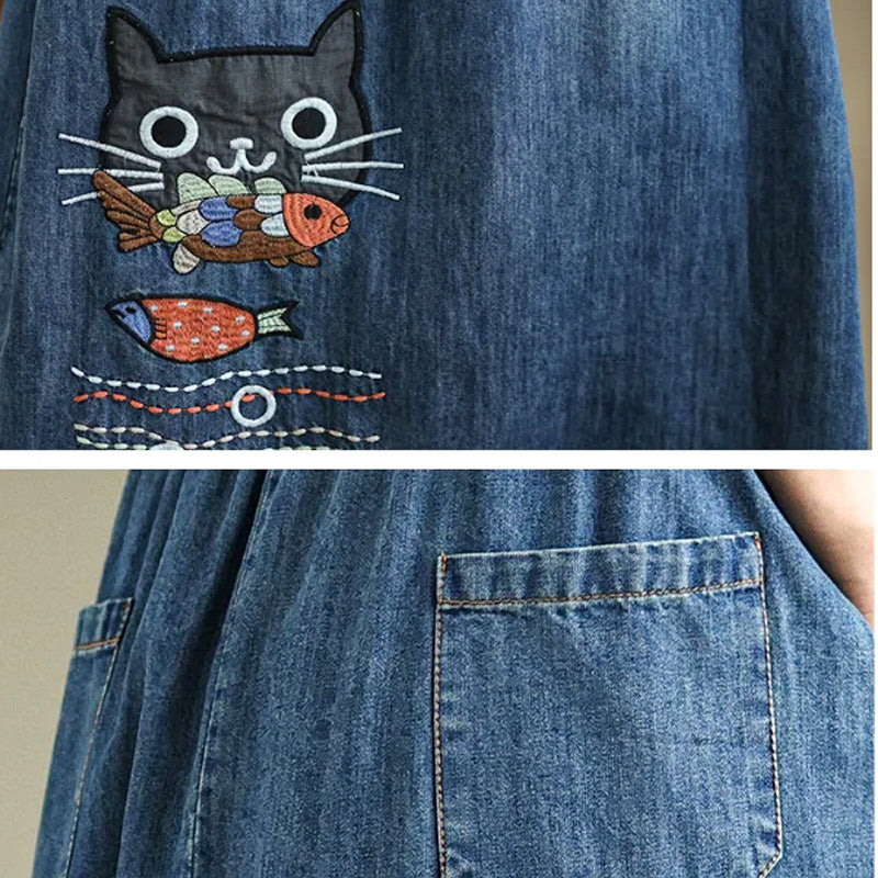 WhiskerCraft Denim Skirt