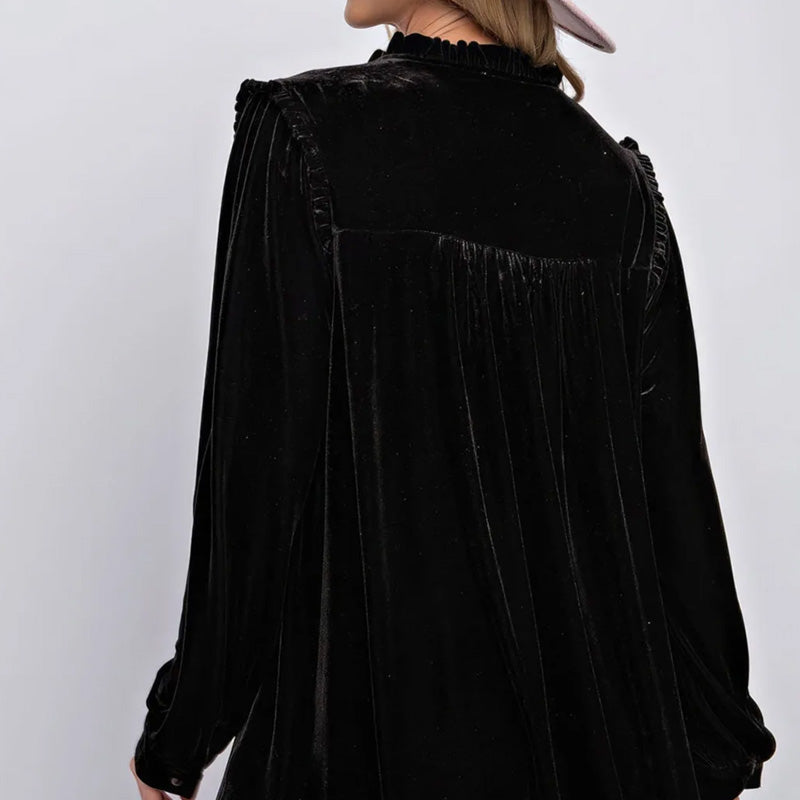 Velvet Bliss A-Line Dress