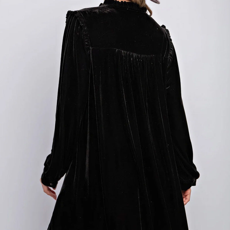 Velvet Bliss A-Line Dress