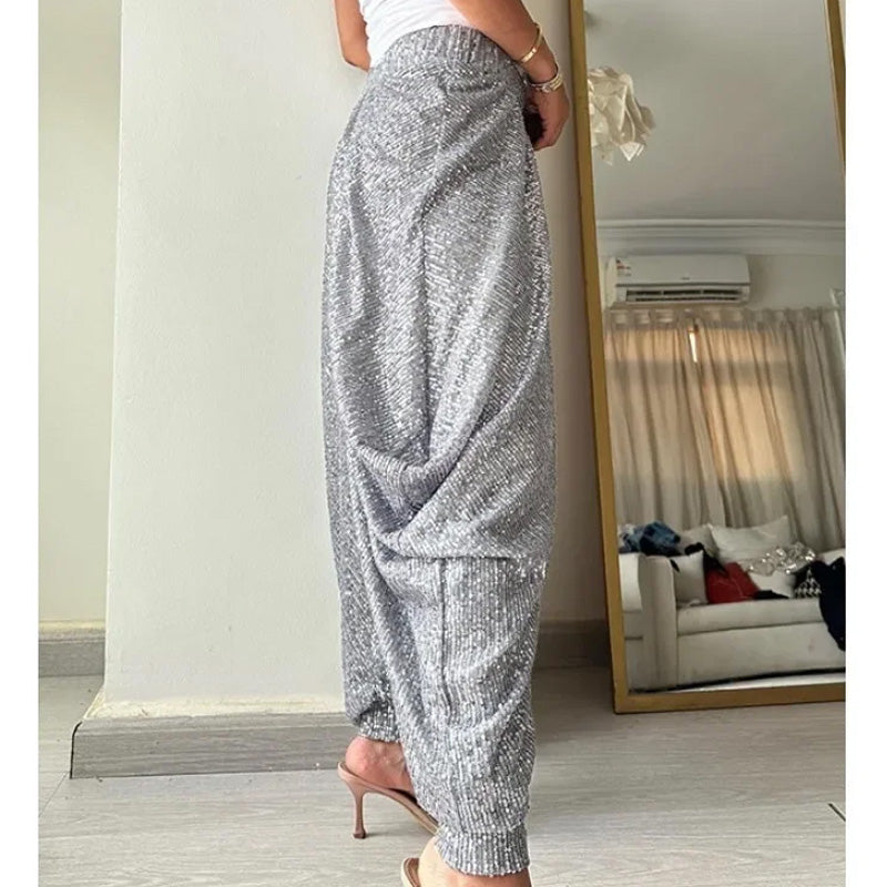 City Sequin Harem Pants