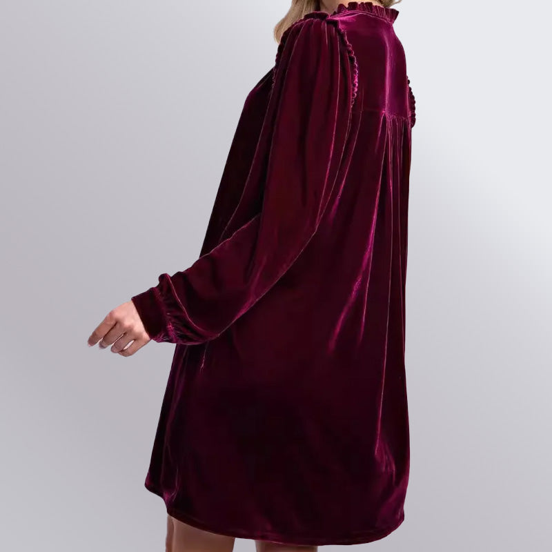 Velvet Bliss A-Line Dress