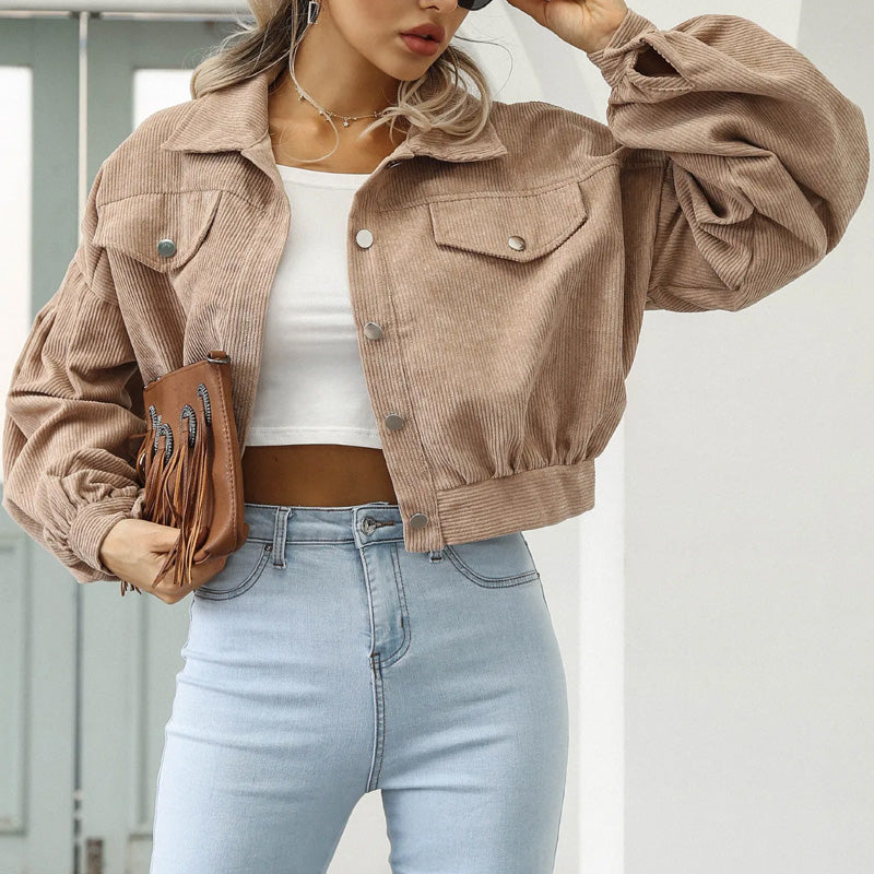 Corduroy Crop Jacket