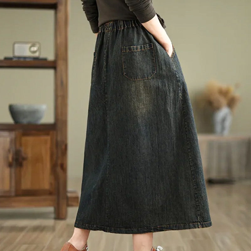 WhiskerCraft Denim Skirt