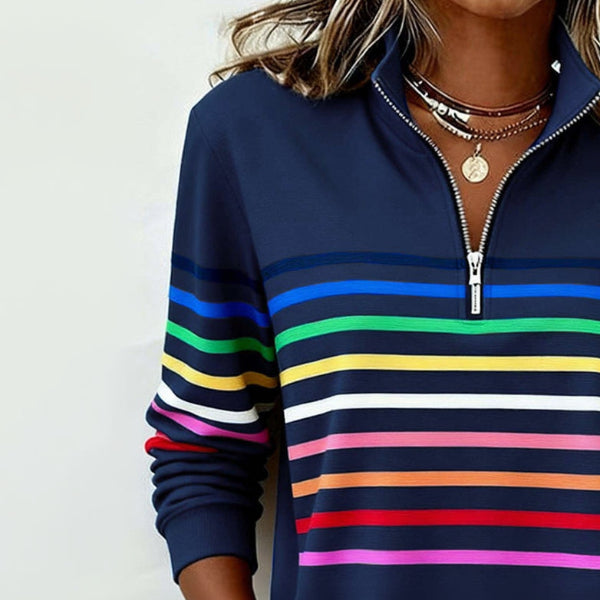 Ellisa Signature Stripe Pullover