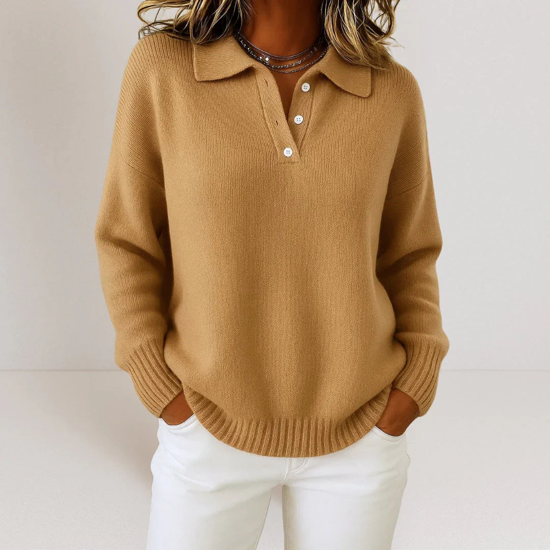 Olivia | Soft knit sweater with collar