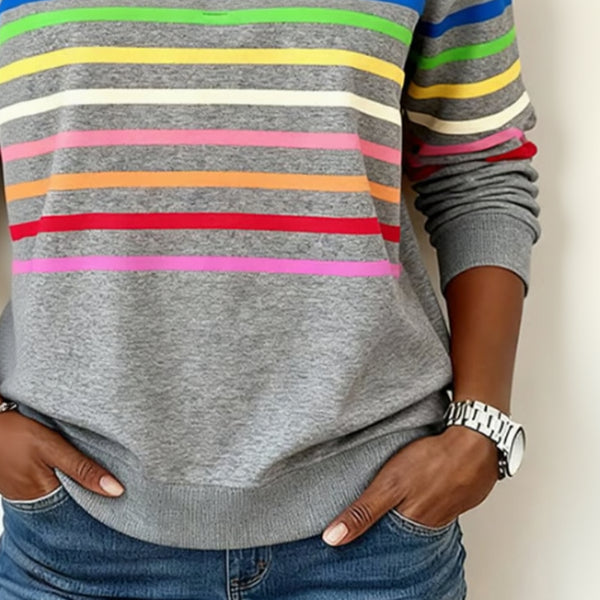 Ellisa Signature Stripe Pullover