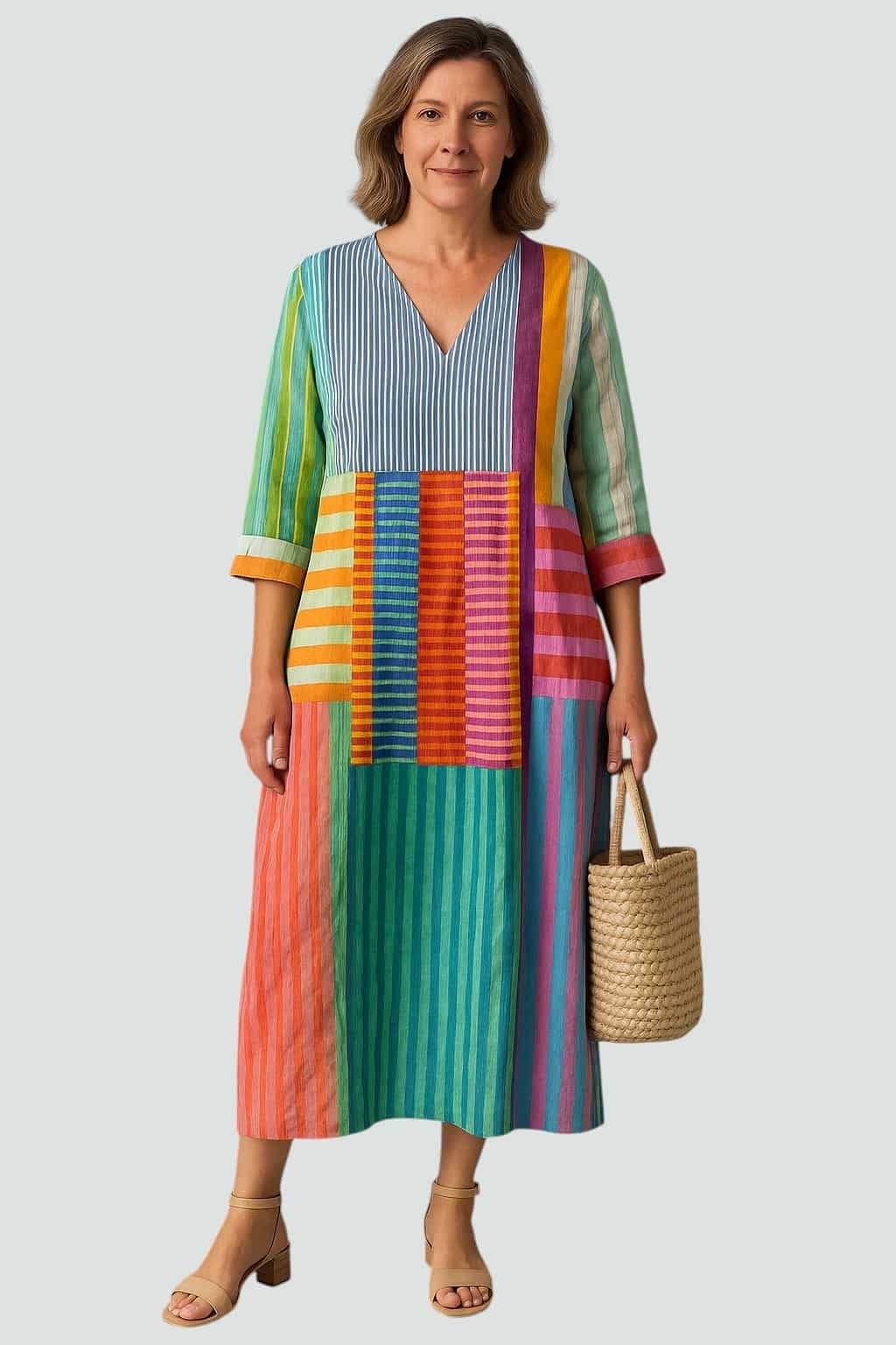 Elissa | Elegant Geometric Dress