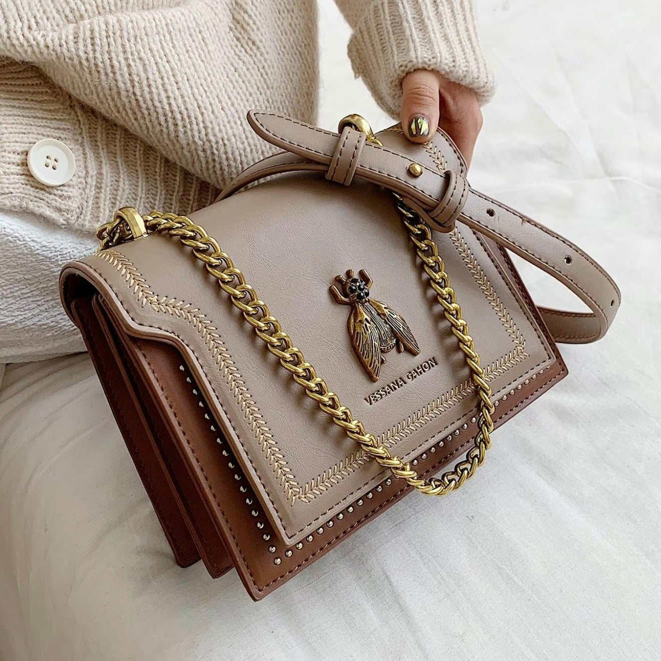Simone | Timeless Luxury Chain Bag
