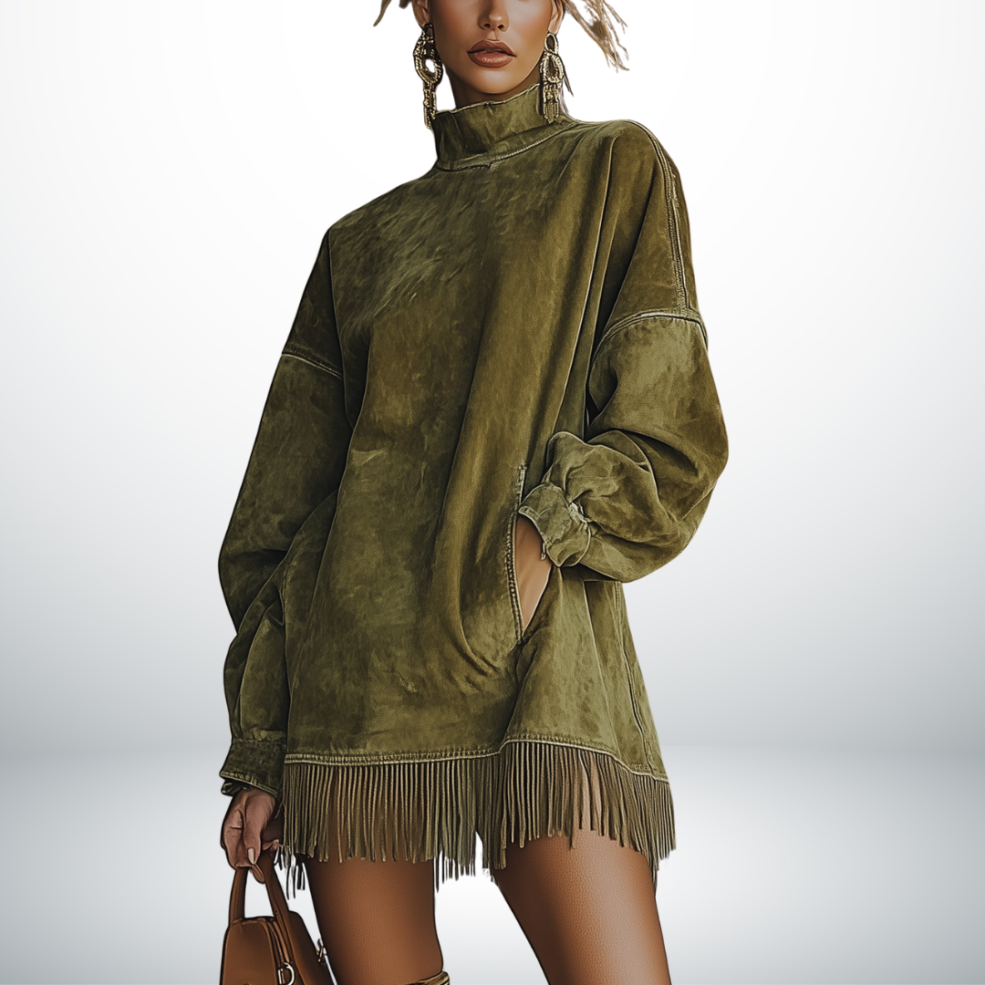 Olive | Turtleneck Dress