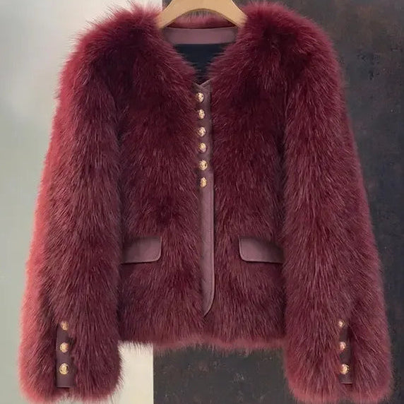 Aurelia | Luxe Faux Fur Spring Jacket