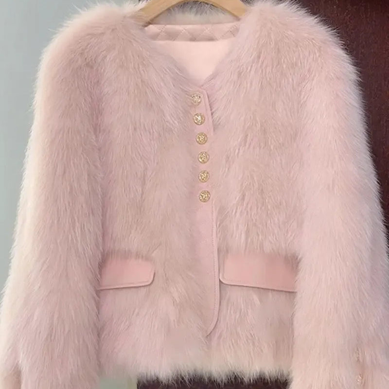 Aurelia | Luxe Faux Fur Spring Jacket