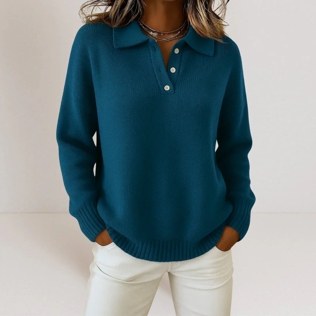 Olivia | Soft knit sweater with collar