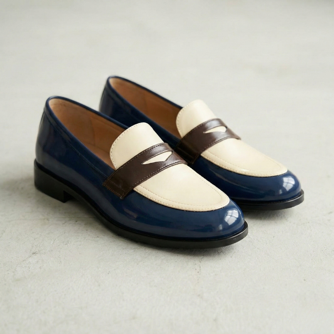 Claudia | Contrast Loafers