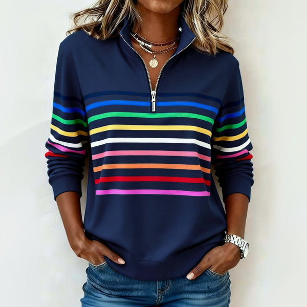Ellisa Signature Stripe Pullover