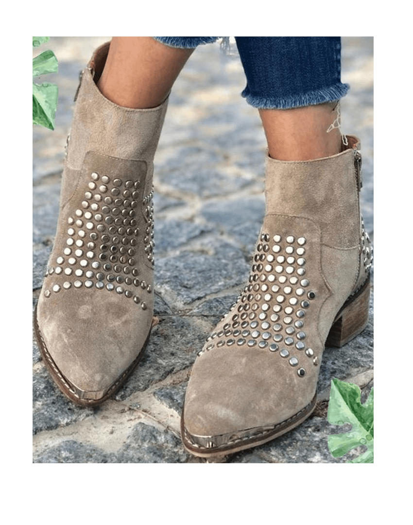 Sloane | Studded Edge Boots