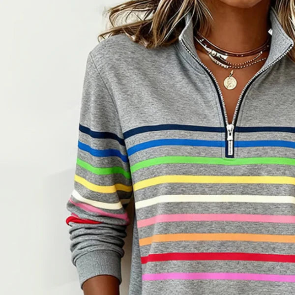 Ellisa Signature Stripe Pullover