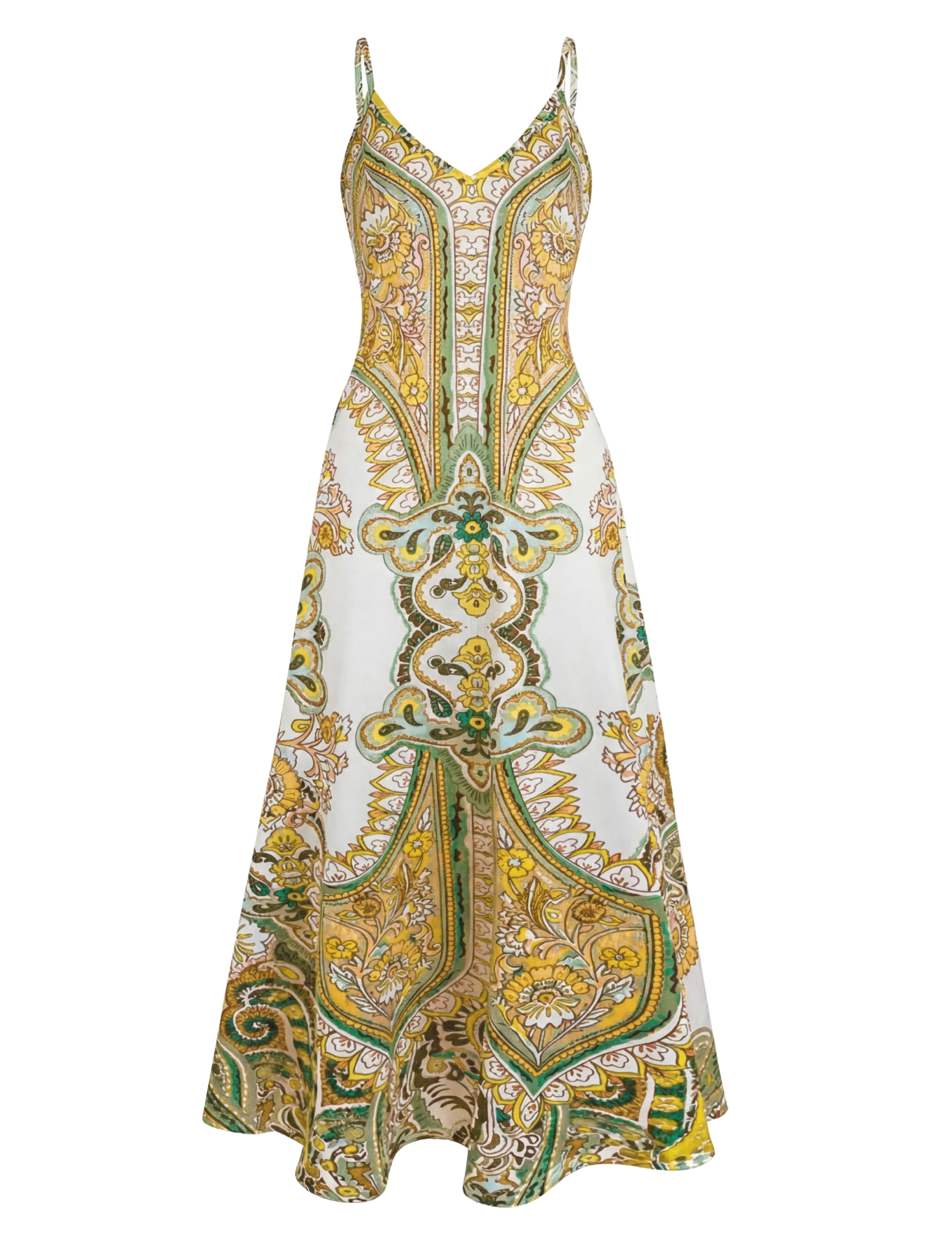 Ottilie | Boho Floral Print Sleeveless Dress