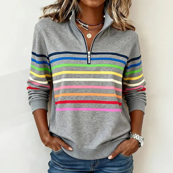 Ellisa Signature Stripe Pullover