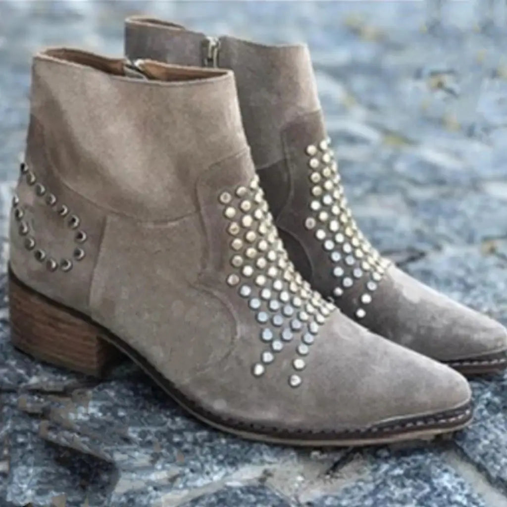 Sloane | Studded Edge Boots