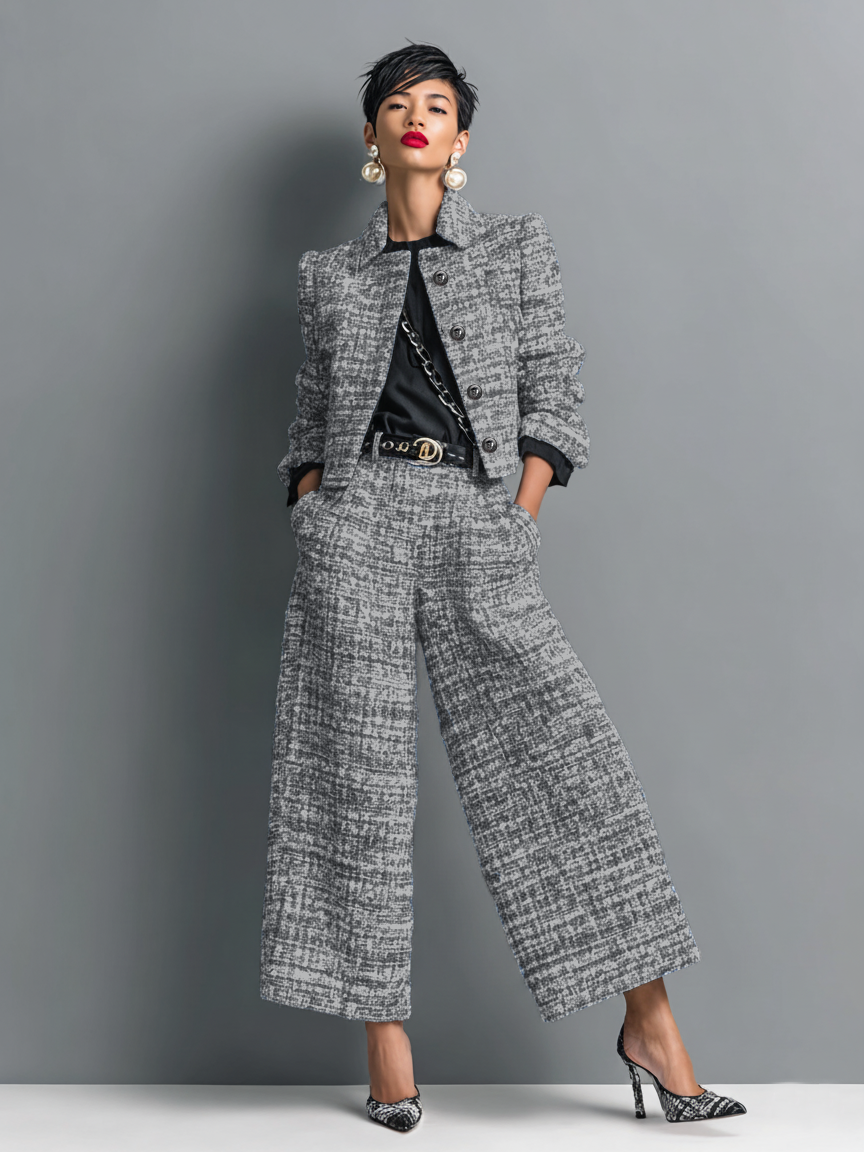 Aderet | Stylish Jacket And Casual Pant Set