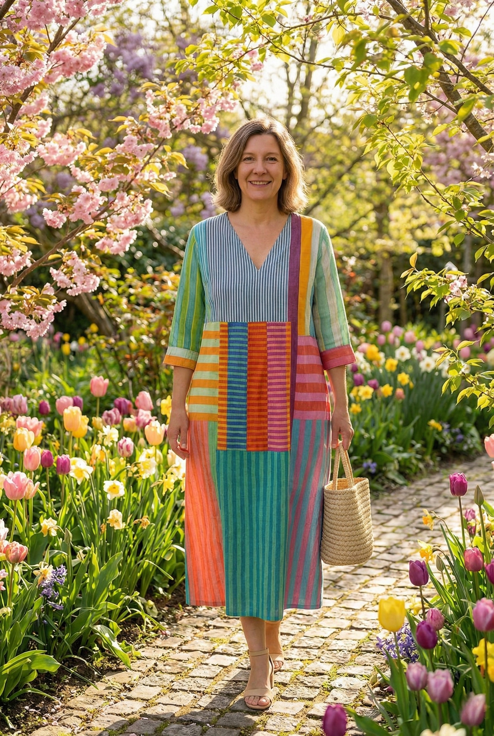 Elissa | Elegant Geometric Dress