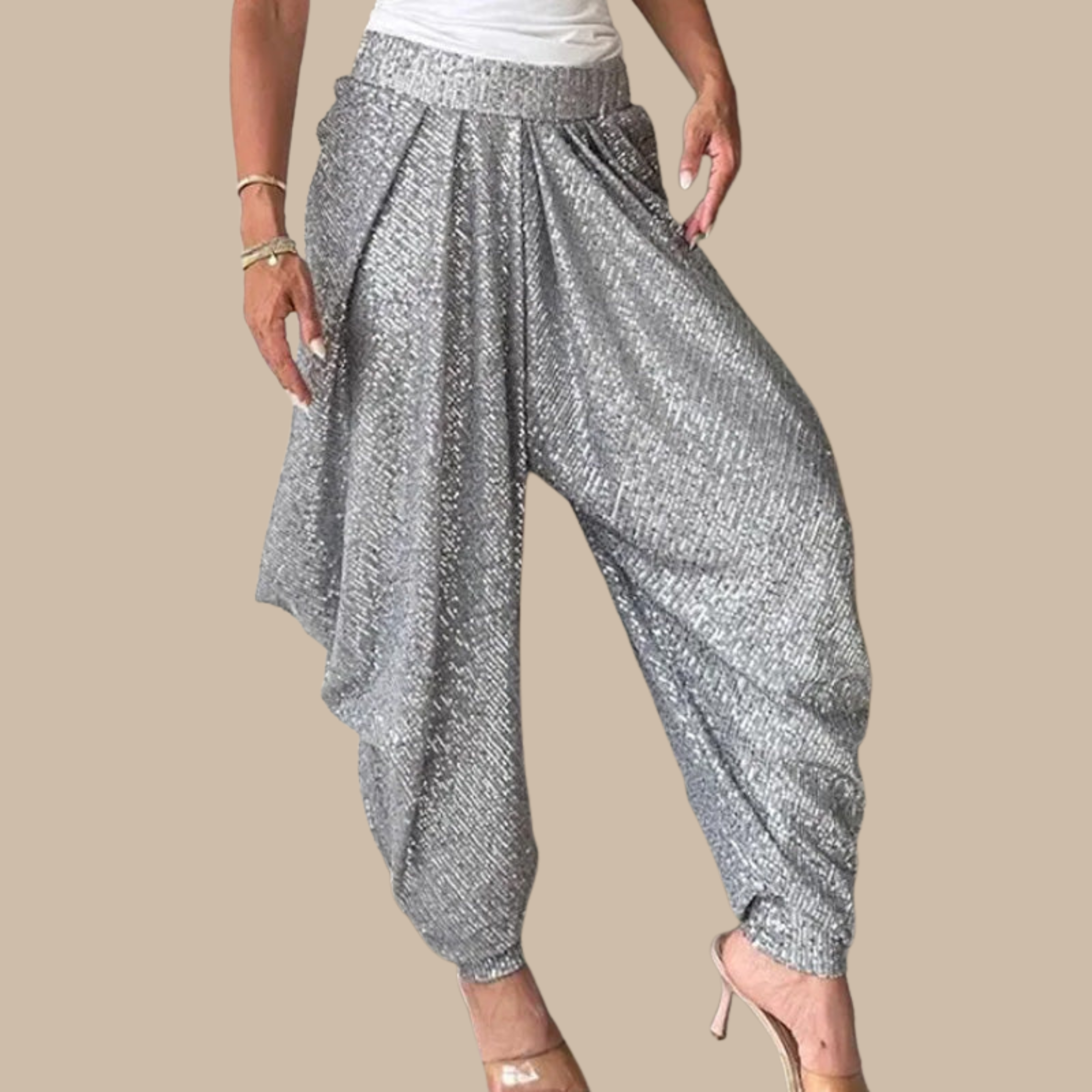 City Sequin Harem Pants