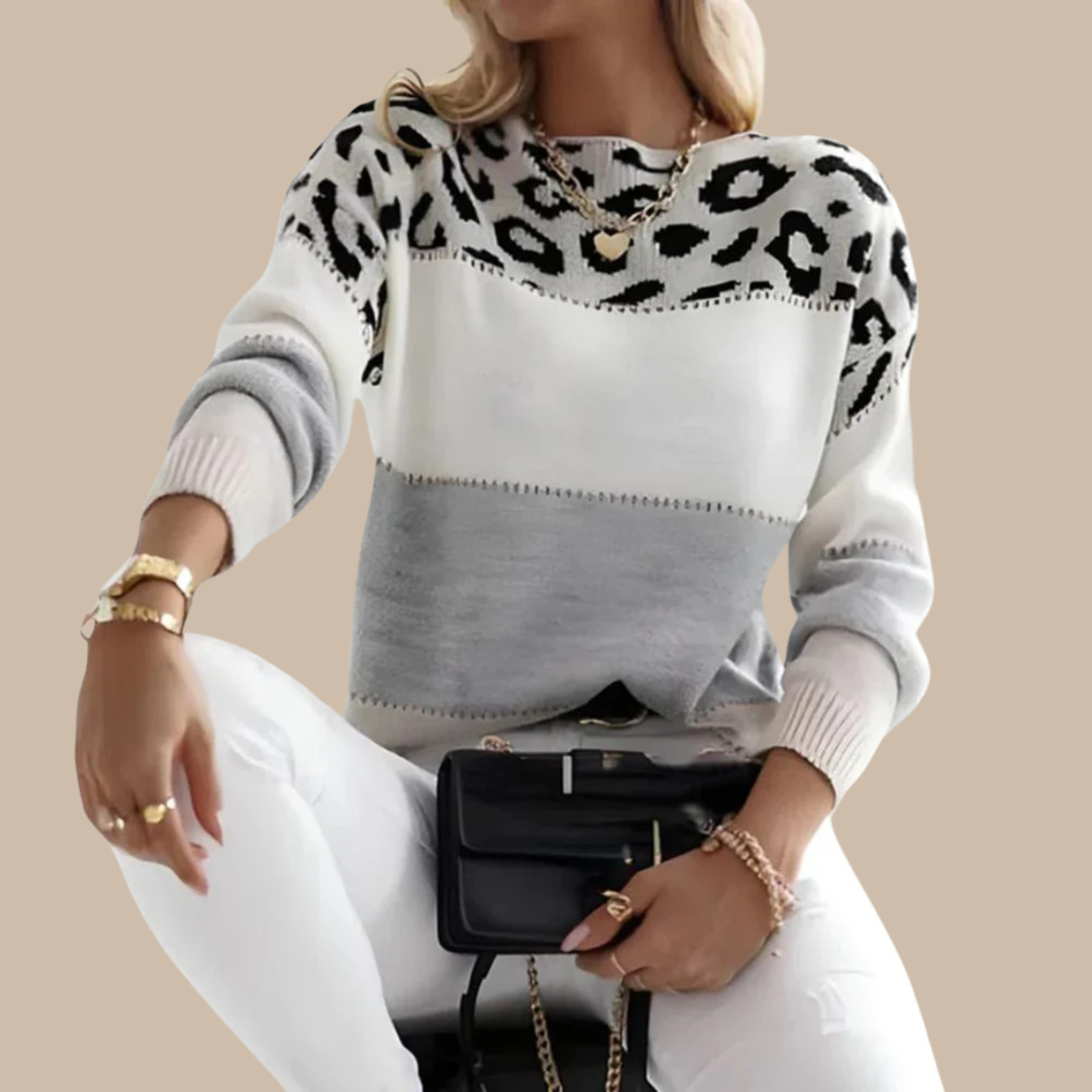 Amelia Leopard Sweater