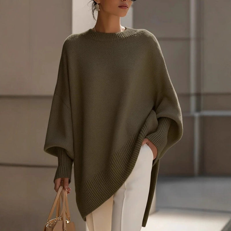 Tara | Signature Knit Poncho Sweater