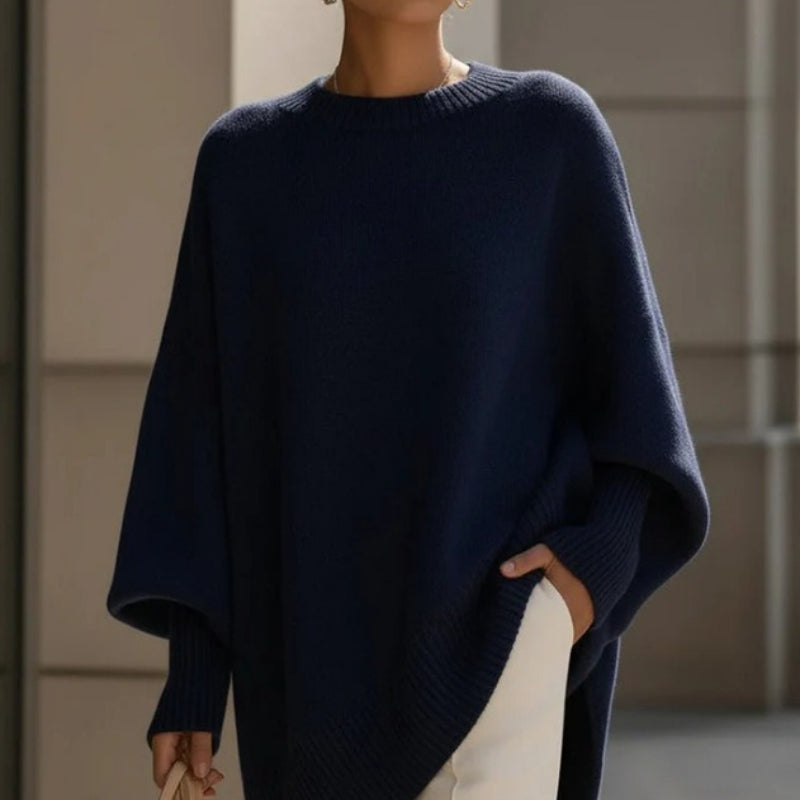 Tara | Signature Knit Poncho Sweater