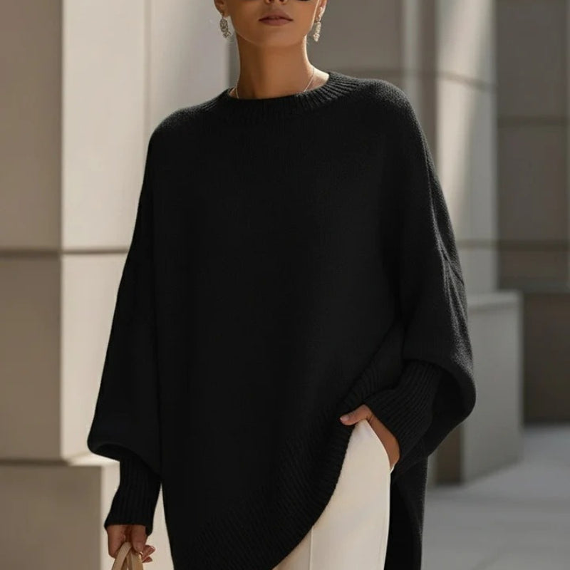 Tara | Signature Knit Poncho Sweater